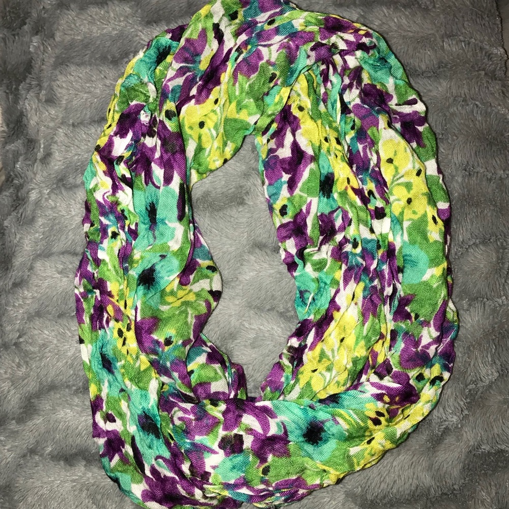 Aeropostale floral bright spring infinity scarf